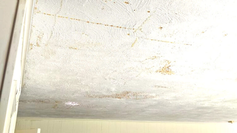 Signs of Water Damage on the Ceiling (yellow and brown stains) | GCPRO
